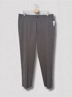 Grand Slam Men's Charcoal Gray Dress Pants - Tailored Crease